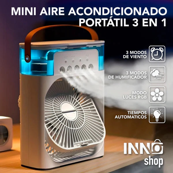 🧊 Mini ventilador Humificador - HELANDO RICO!